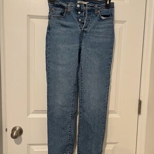 Levi's Wedgie Straight Ankle Button Fly Women's Jeans